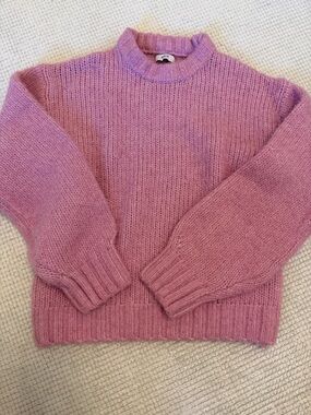 Envii Pink Crewneck Knit Sweater